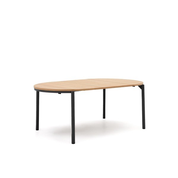 Okrúhly rozkladací jedálenský stôl v dekore duba ø 120 cm Montuiri – Kave Home-image-4