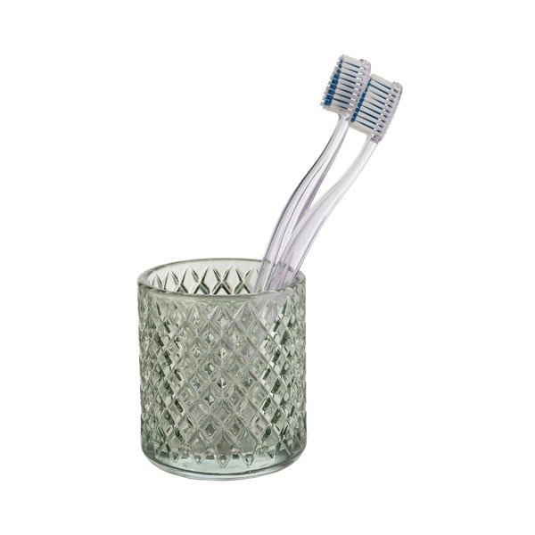 Sklenený téglik na zubné kefky v mentolovej farbe Atessa – Wenko-image-2