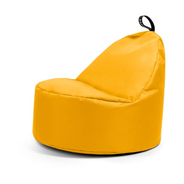 Žltý sedací vak Round L – So Soft?