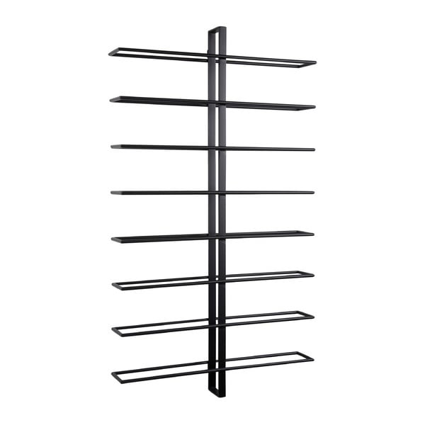 Čierny nástenný kovový regál na víno počet fliaš 16 Dual – PT LIVING-image-3