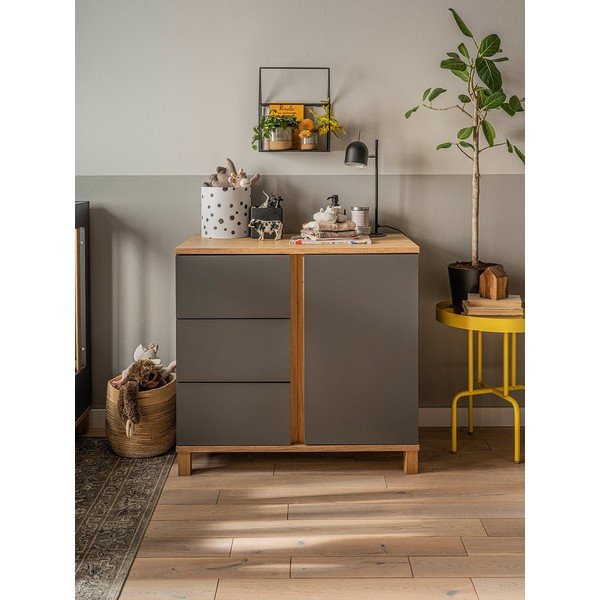 Sivá komoda Vox Altitude, výška 85 cm-image-3