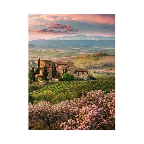 Obraz 60x80 cm Pink Tuscany – Styler