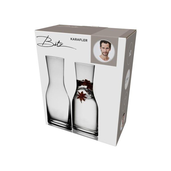 Sada 2 karáf na vodu z krištáľového skla Bitz Fluidum, 300 ml-image-4