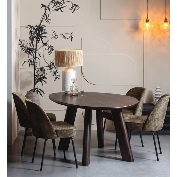 Khaki zamatové jedálenské stoličky v súprave 2 ks Vogue – WOOOD-image-1