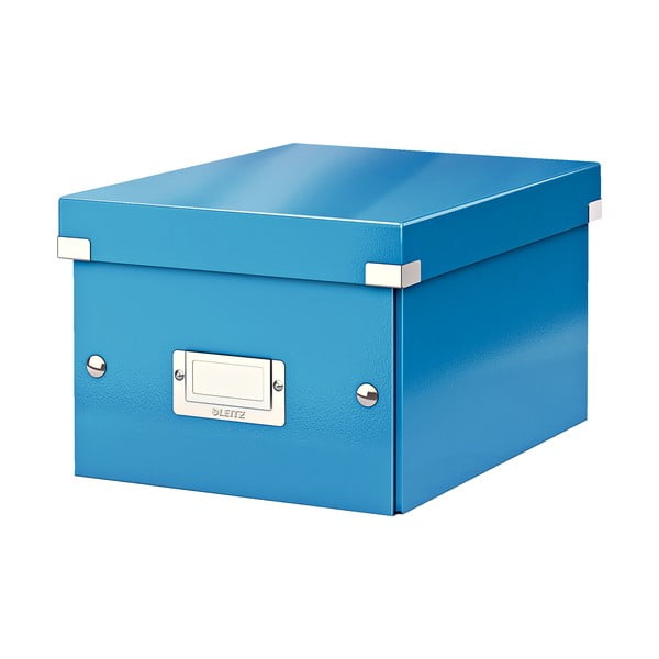 Modrá úložná škatuľa Leitz Universal, dĺžka 28 cm