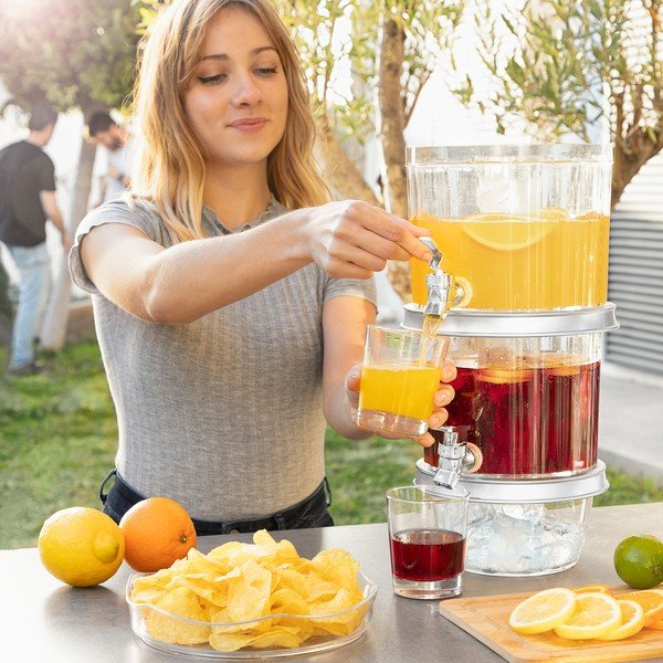 Dvojposchodový zásobník na nápoje s kohútikom InnovaGoods Double-image-4