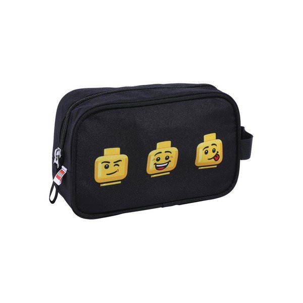 Čierna toaletná taška LEGO®Faces