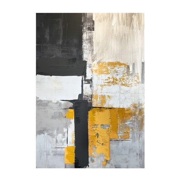 Obraz s ručne maľovanými prvkami 70x100 cm Jade – Styler