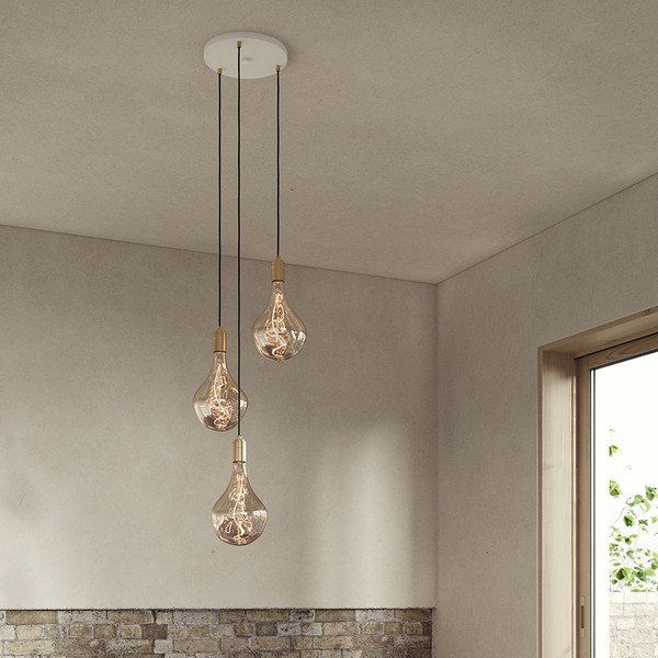 Stmievateľné závesné svietidlo v bronzovej farbe ø 25 cm Triple Pendant – tala-image-2