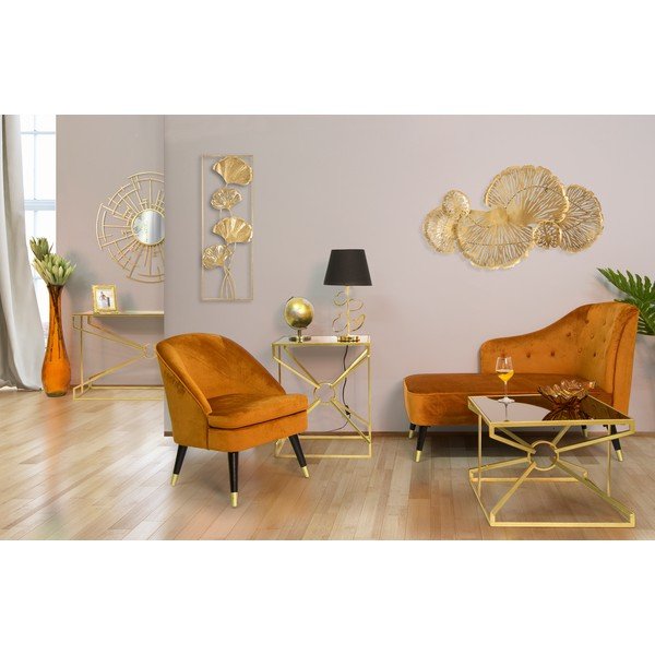Stolová lampa v čierno-zlatej farbe Mauro Ferretti Glam Heart, výška 61 cm-image-1