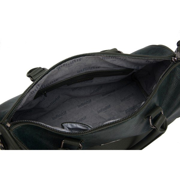 Tmavozelená kabelka z koženky Infinitif Begonia-image-4