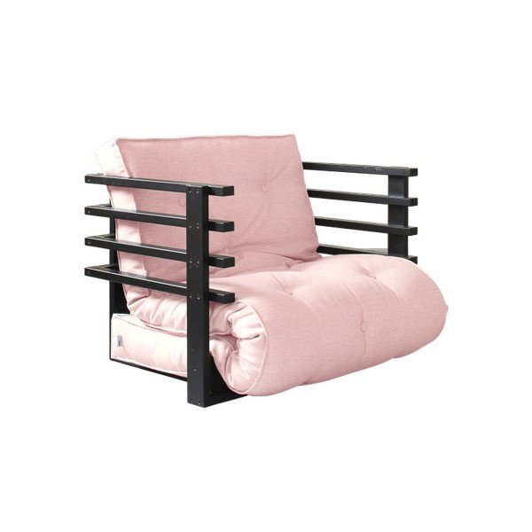 Variabilné kreslo Karup Funk Black/Pink Peonie-image-2