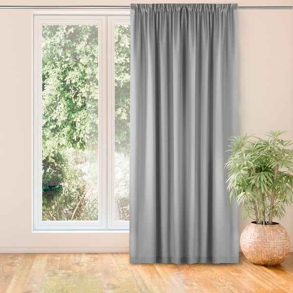 Sivý záves 140x270 cm Carmena - Homede-image-1