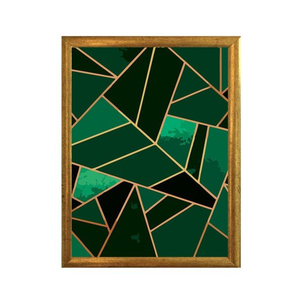 Plagát v ráme Piacenza Art Forrest Mozaik, 30 × 20 cm
