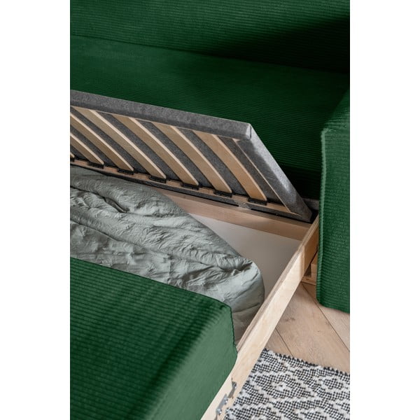 Tmavozelená rozkladacia pohovka 168 cm Lucky Lucy – Miuform-image-4