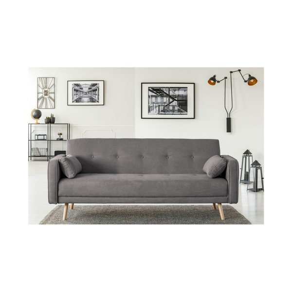Tmavosivá rozkladacia pohovka Cosmopolitan Design Stuttgart, 212 cm-image-4