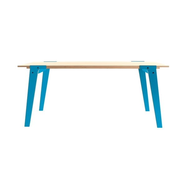 Modrý jedálenský/pracovný stôl rform Switch, doska 200 x 90 cm