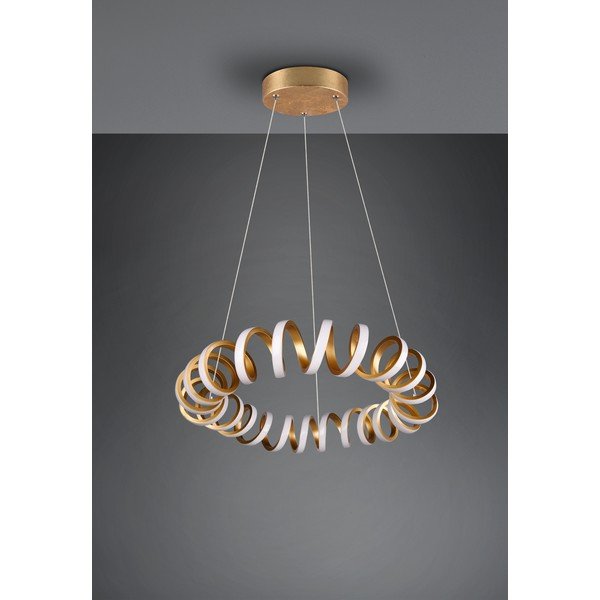 LED závesné svietidlo v zlatej farbe ø 55 cm Curl – Trio-image-4