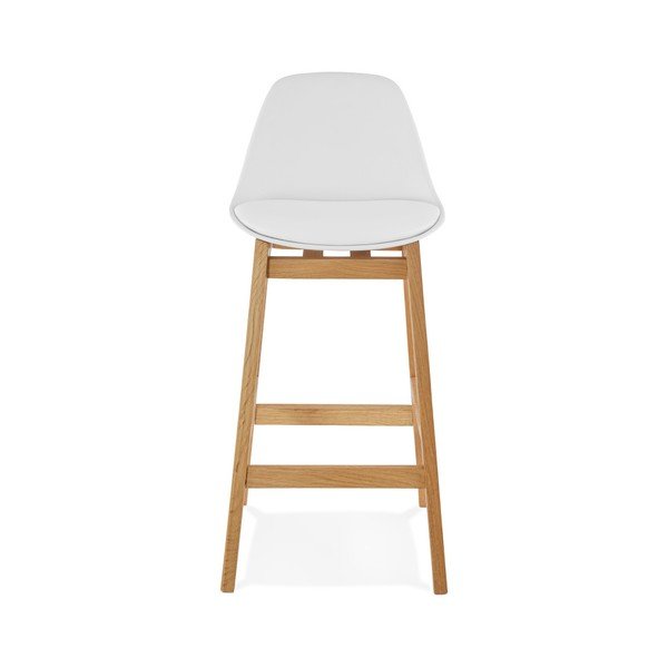 Biela barová stolička Kokoon Elody, výška 86,5 cm-image-4