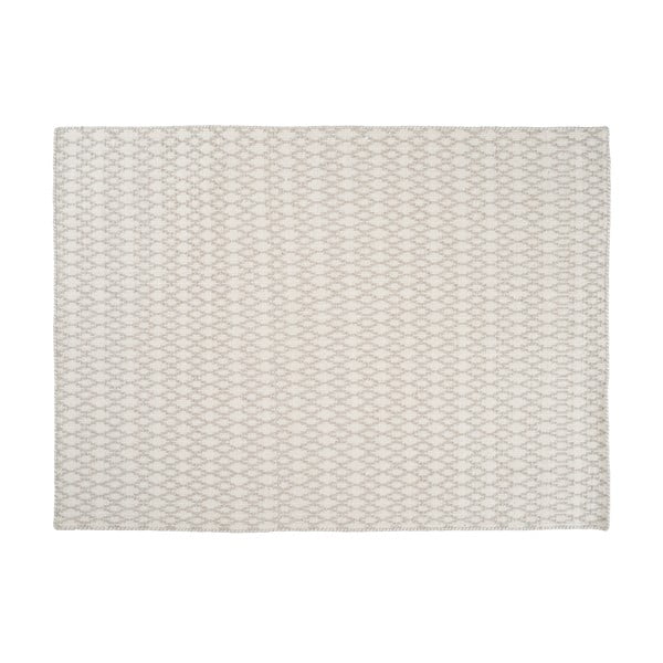 Vlnený koberec Elliot White, 140x200 cm