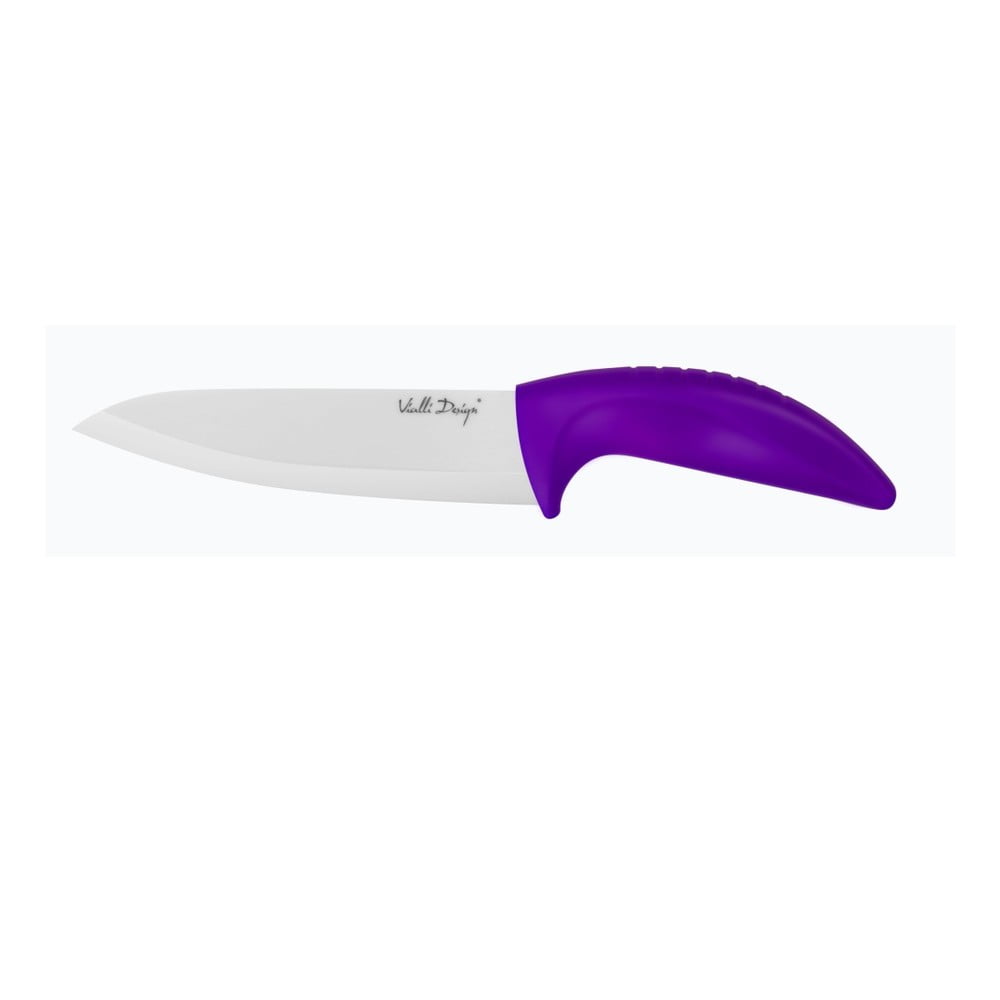 Fialový keramický nôž Chef, 15 cm