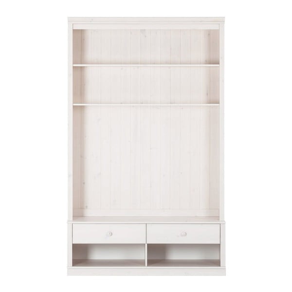 Biela TV zostava z borovicového dreva 140x223 cm Anita – Støraa