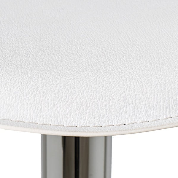 Biele čalúnené barové stoličky v súprave s nastaviteľnou výškou 2 ks (výška sedadla 73 cm) – Casa Selección-image-3