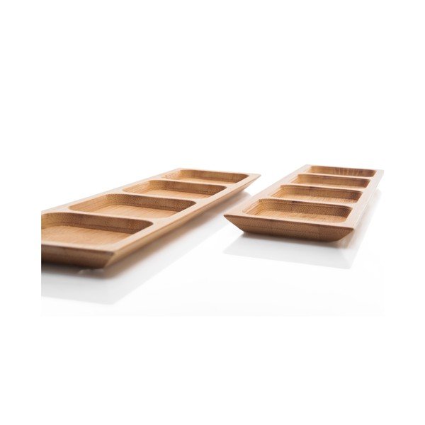 Sada 2 bambusových servírovacích misiek Bambum Almeria, dĺžka 24 cm-image-2