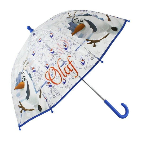 Detský transparentný dáždnik Frozen Olaf