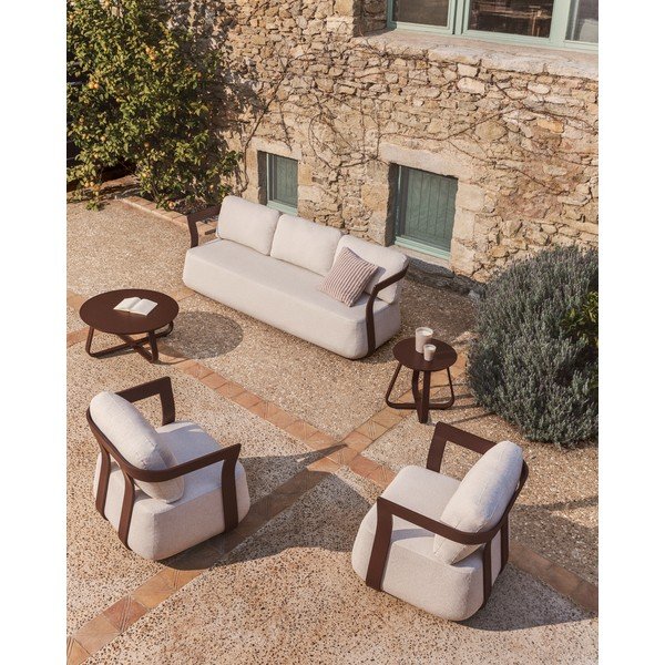 Kovový okrúhly záhradný stolík ø 48 cm Tamaris – Kave Home-image-1