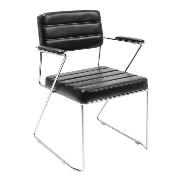 Čierna stolička Kare Design Dottore Black