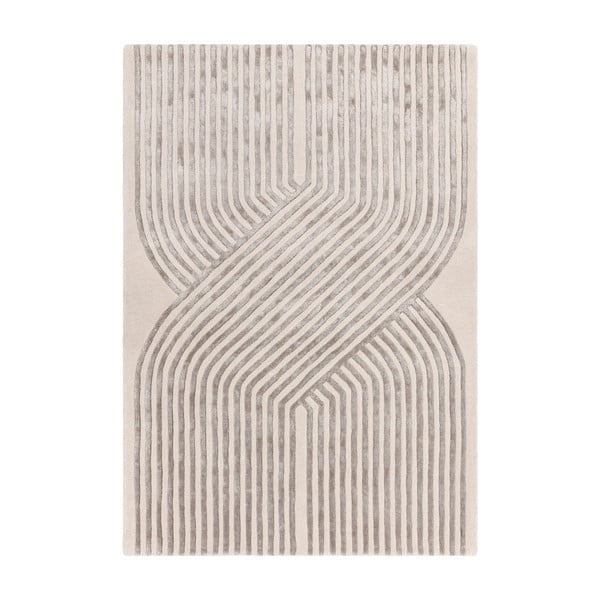 Krémovobiely ručne tkaný koberec s prímesou vlny 120x170 cm Matrix – Asiatic Carpets