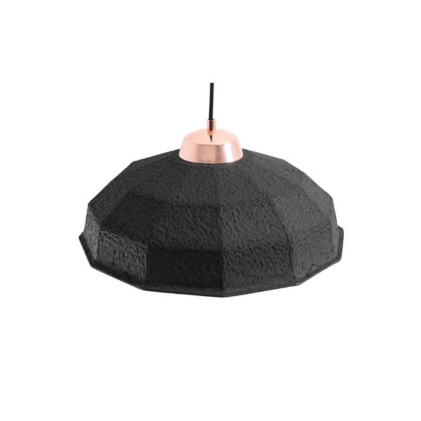Čierne závesné svetlo Custom Form Celulo, priemer 40 cm