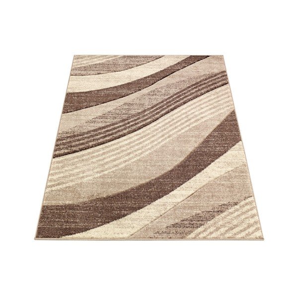 Hnedý koberec Webtappeti Intariso Wave, 140 × 200 cm-image-1