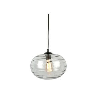 Sivé sklenené závesné svietidlo, výška 21 cm Sphere - Leitmotiv