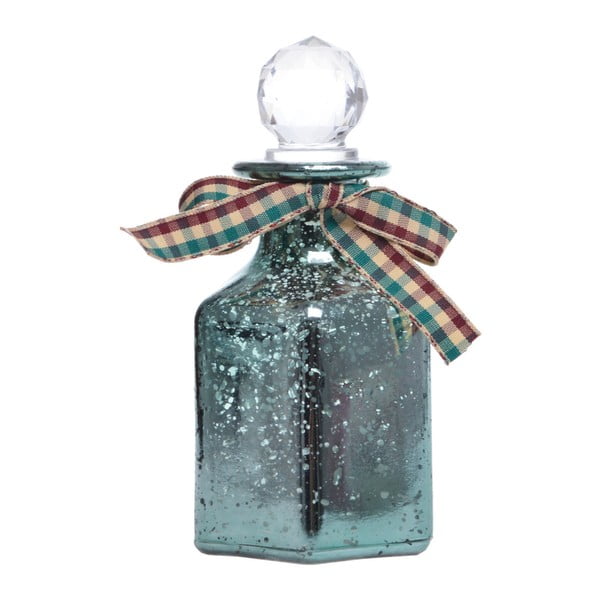 Zelená sklenená dekoratívna fľaša Ewax