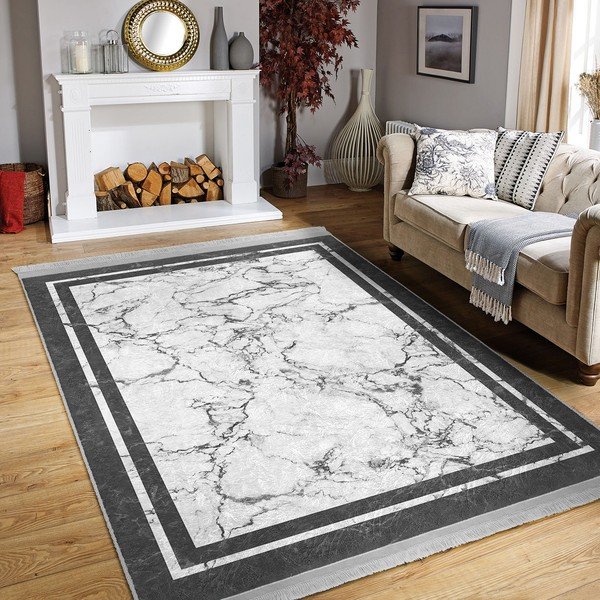 Bielo-sivý koberec 120x180 cm - Mila Home-image-3