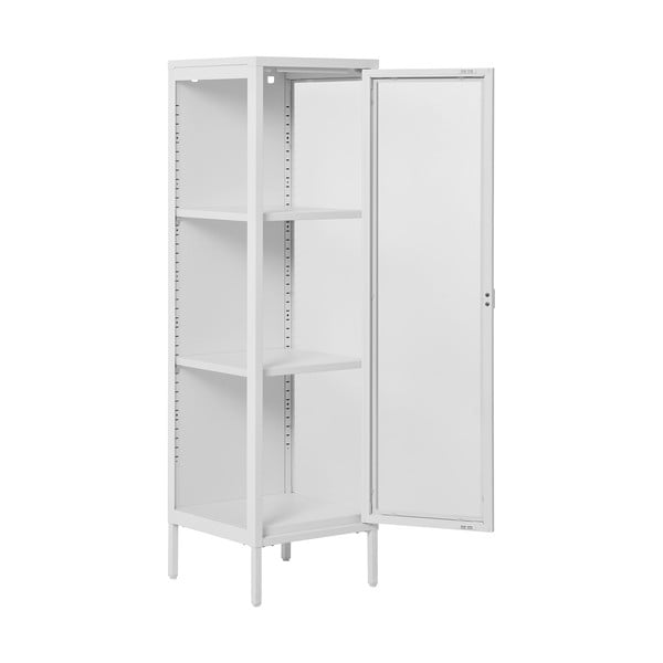 Biela kovová vitrína 40x140 cm Brisbane – House Nordic-image-3