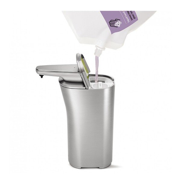 Strieborný bezdotykový dávkovač mydla simplehuman  Compact-image-1