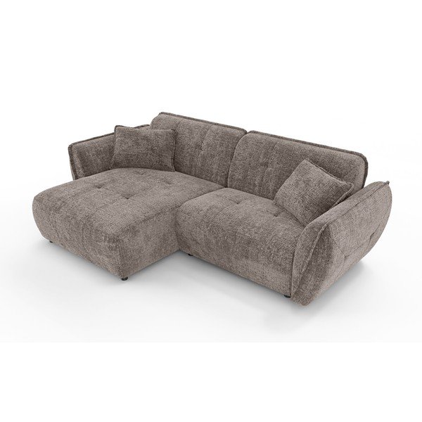 Taupe ženilková rohová pohovka (ľavý roh/s leňoškou) Nelia – Ropez-image-2