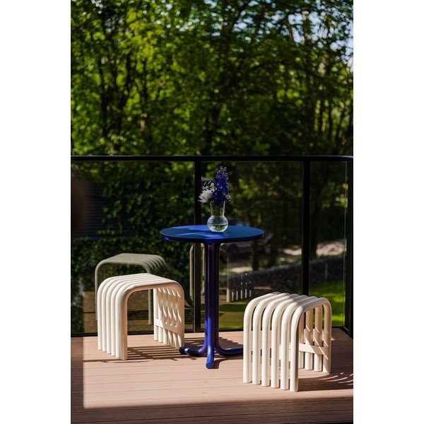 Béžová kovová záhradná stolička Nokk – noo.ma-image-4