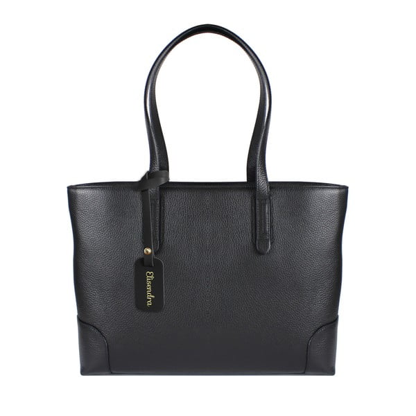 Čierna kožená kabelka Maison Bag Lena