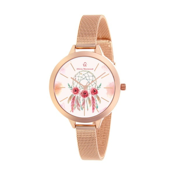 Dámske hodinky s remienkom vo svetloružovej farbe Olivia Westwood Kulore