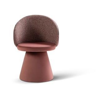 Ružové zamatové kreslo Inez – Micadoni 