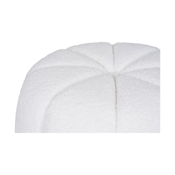 Biely taburet z textílie buklé Paisley – House Nordic-image-2