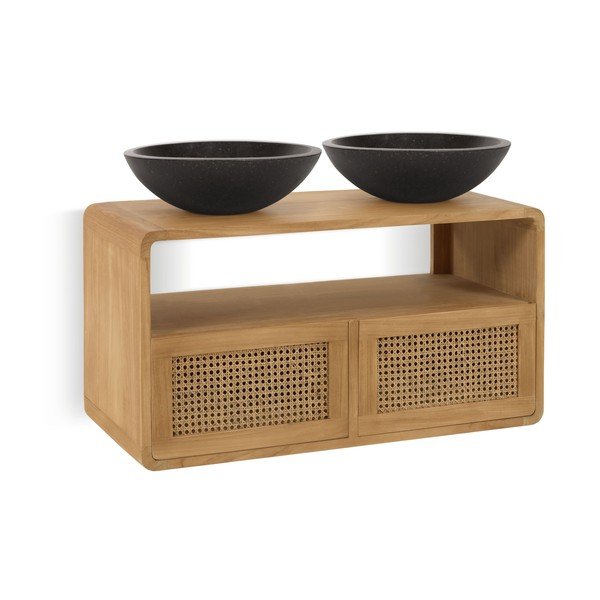 Skrinka pod umývadlo z tíkového dreva Kave Home Sabiela-image-4