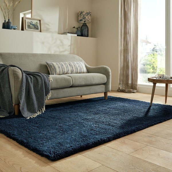 Tmavomodrý koberec 200x290 cm – Flair Rugs-image-1
