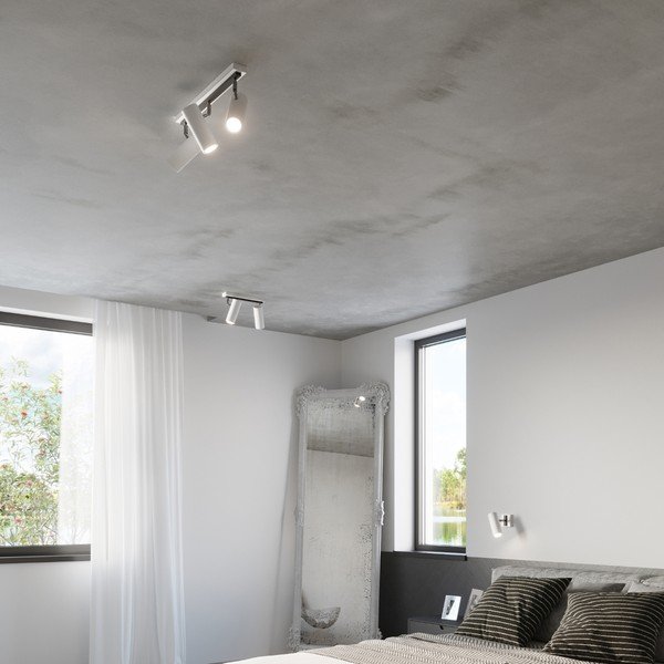 Biele bodové svietidlo 8x8 cm Mira – Sollux-image-3