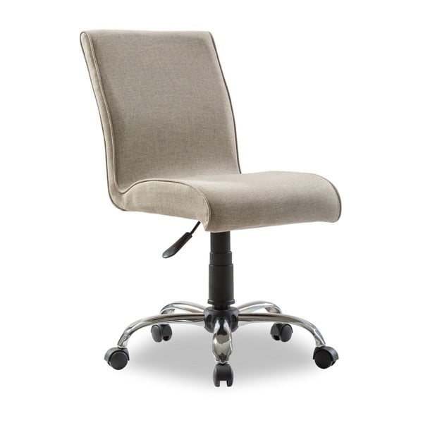 Béžová stolička na kolieskach Soft Chair Beige