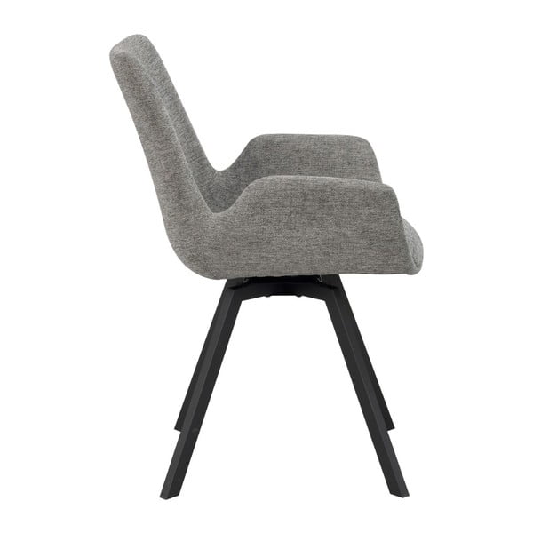 Sivé čalúnené jedálenské kreslá v súprave 2 ks Norwell – Rowico-image-4